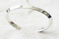 純銀製トライアングルバングル作製