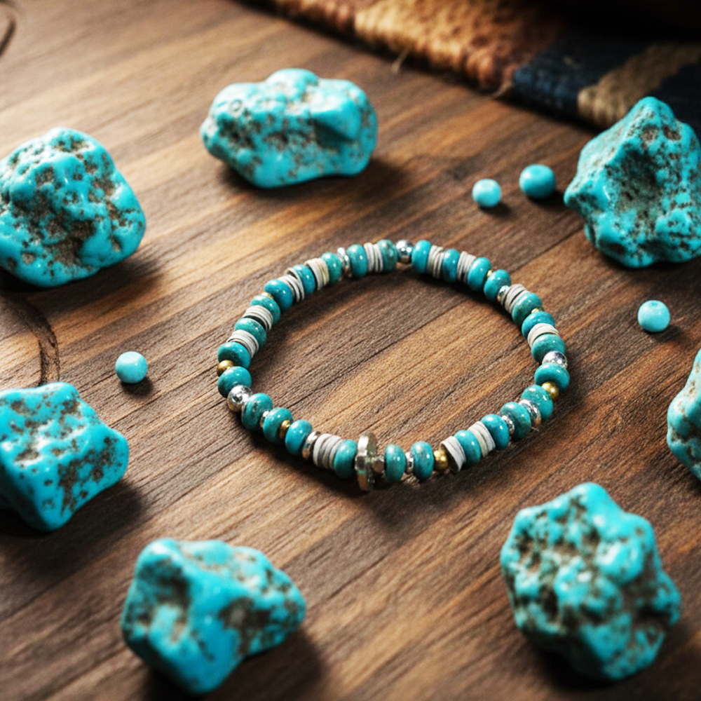 ターコイズブレスレットとコーラルブレスレット｜AKASHIC TREE