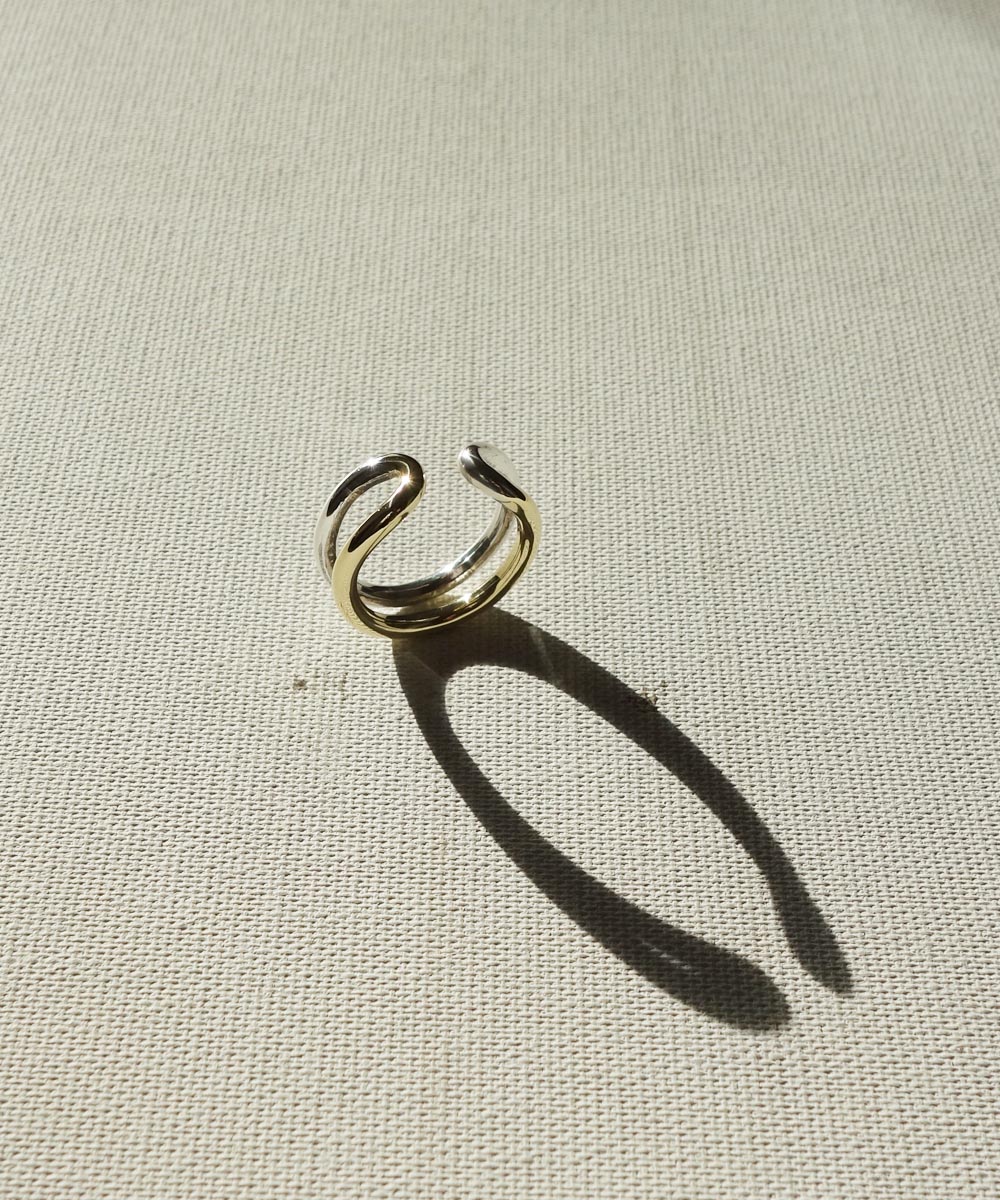 SILVER&GOLD OPEN RING (シルバー&ゴールド オープンリング SILVER&GOLD OPEN RING (シルバー&ゴールド オープンリング