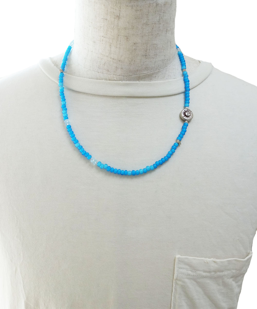 WHITE HEART BEADS NECKLACE(ホワイトハートビーズネックレス) 2
