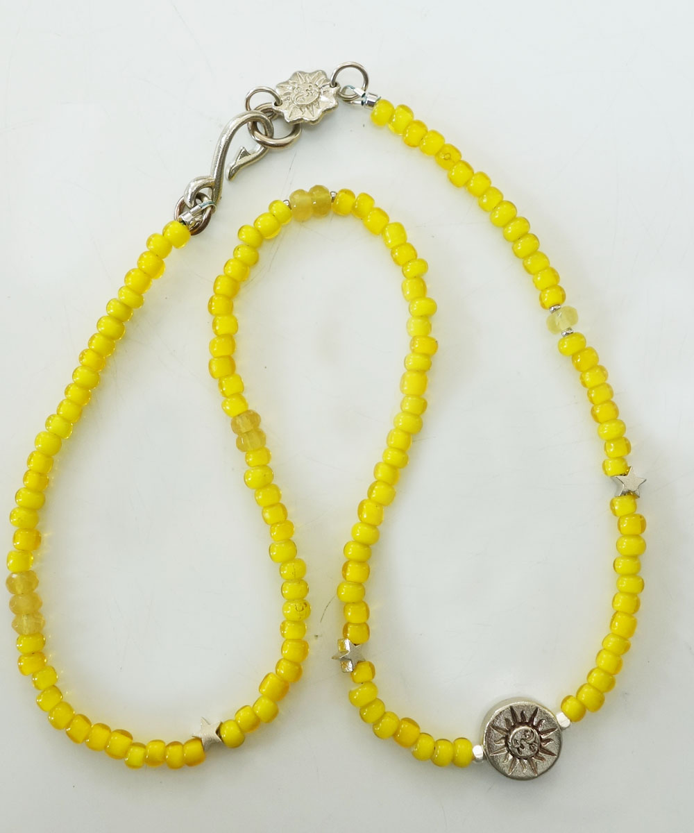WHITE HEART BEADS NECKLACE(ホワイトハートビーズネックレス)6
