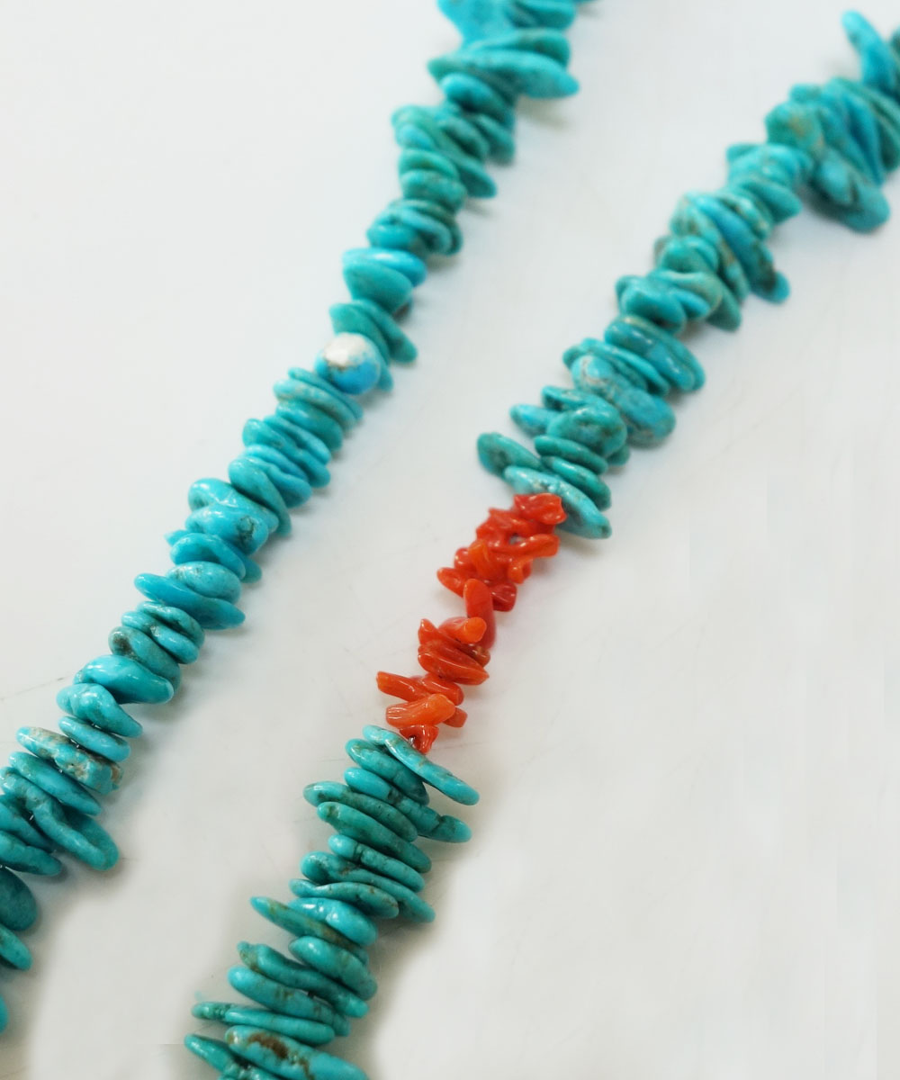 TURQUOISE(ターコイズ）＆CORAL  NECKLACE(コーラルネックレス) 7
