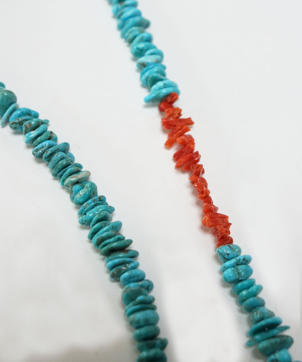 TURQUOISE(ターコイズ）＆CORAL　LONG NECKLACE(コーラルロングネックレス)7