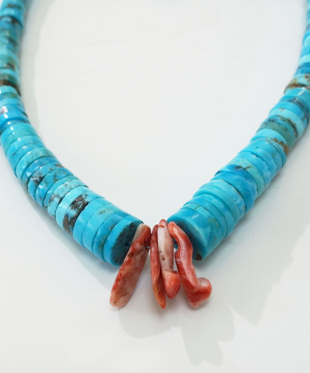 SLEEPING BEAUTY TURQUOISE（スリーピングビューティーターコイズ）＆SPINY OYSTER  NECKLACE(スピニーオイスターネックレス) 5