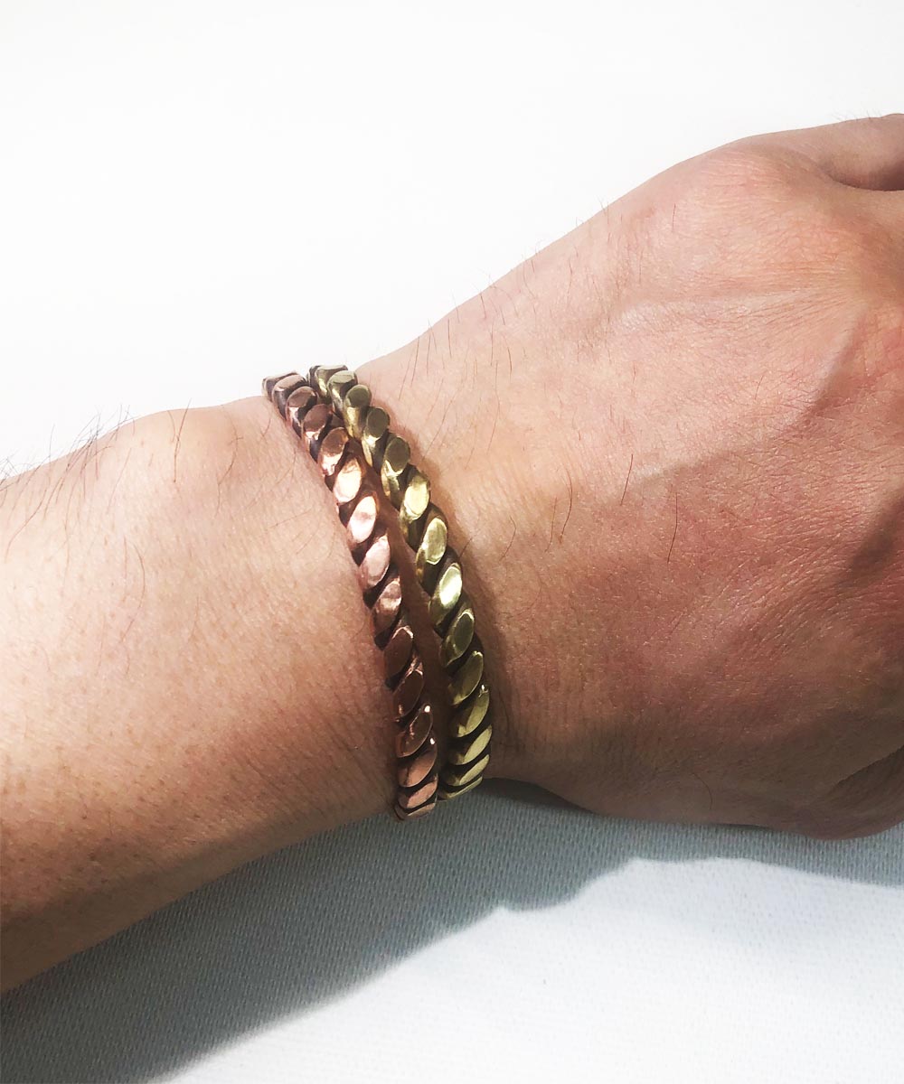 BRASS TWIST BRACELET (ブラスツイストブレスレット)｜Color-GOLD 