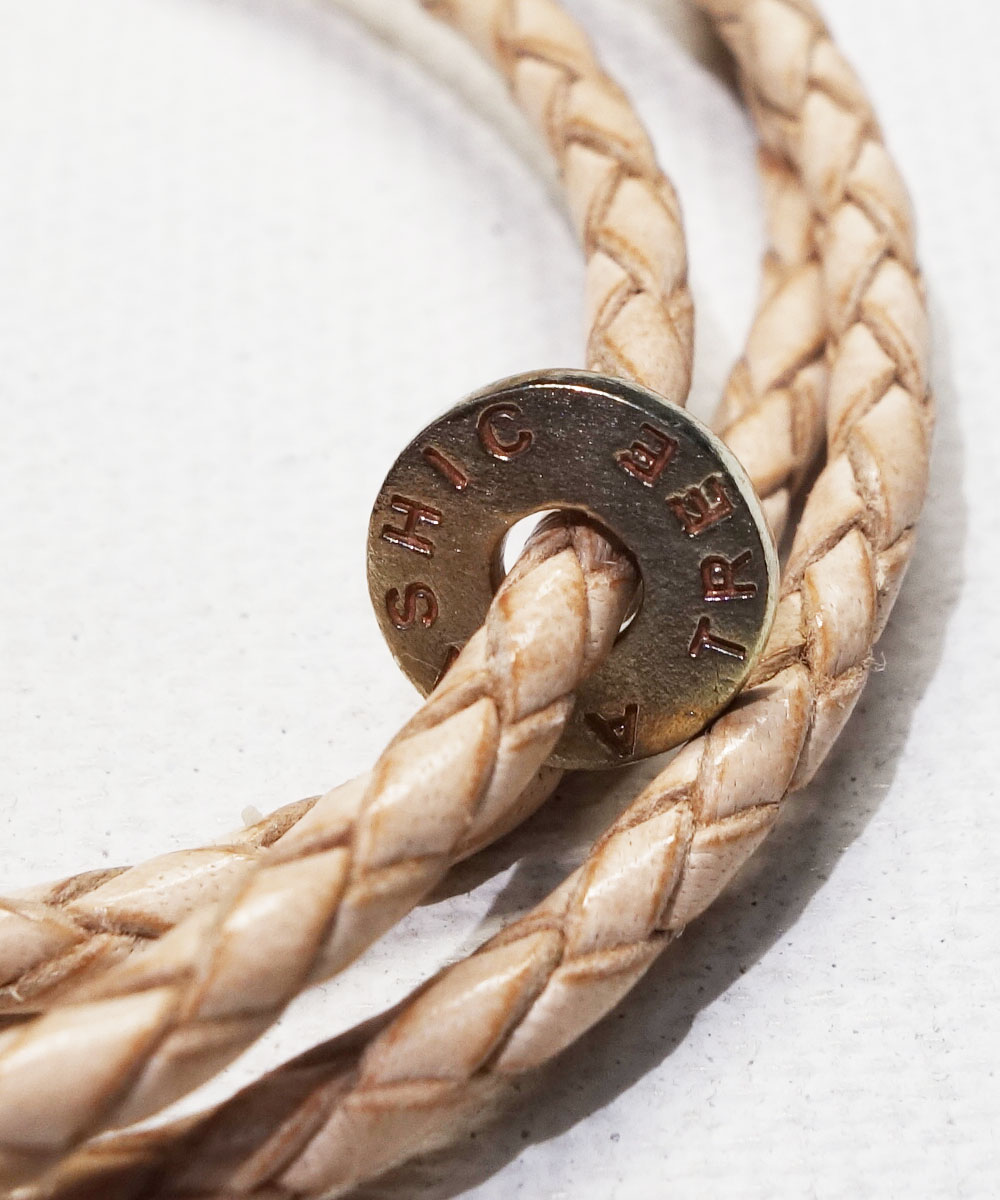 LEATHER  CONCHO BRACELET(3重巻レザーコンチョブレスレット)5