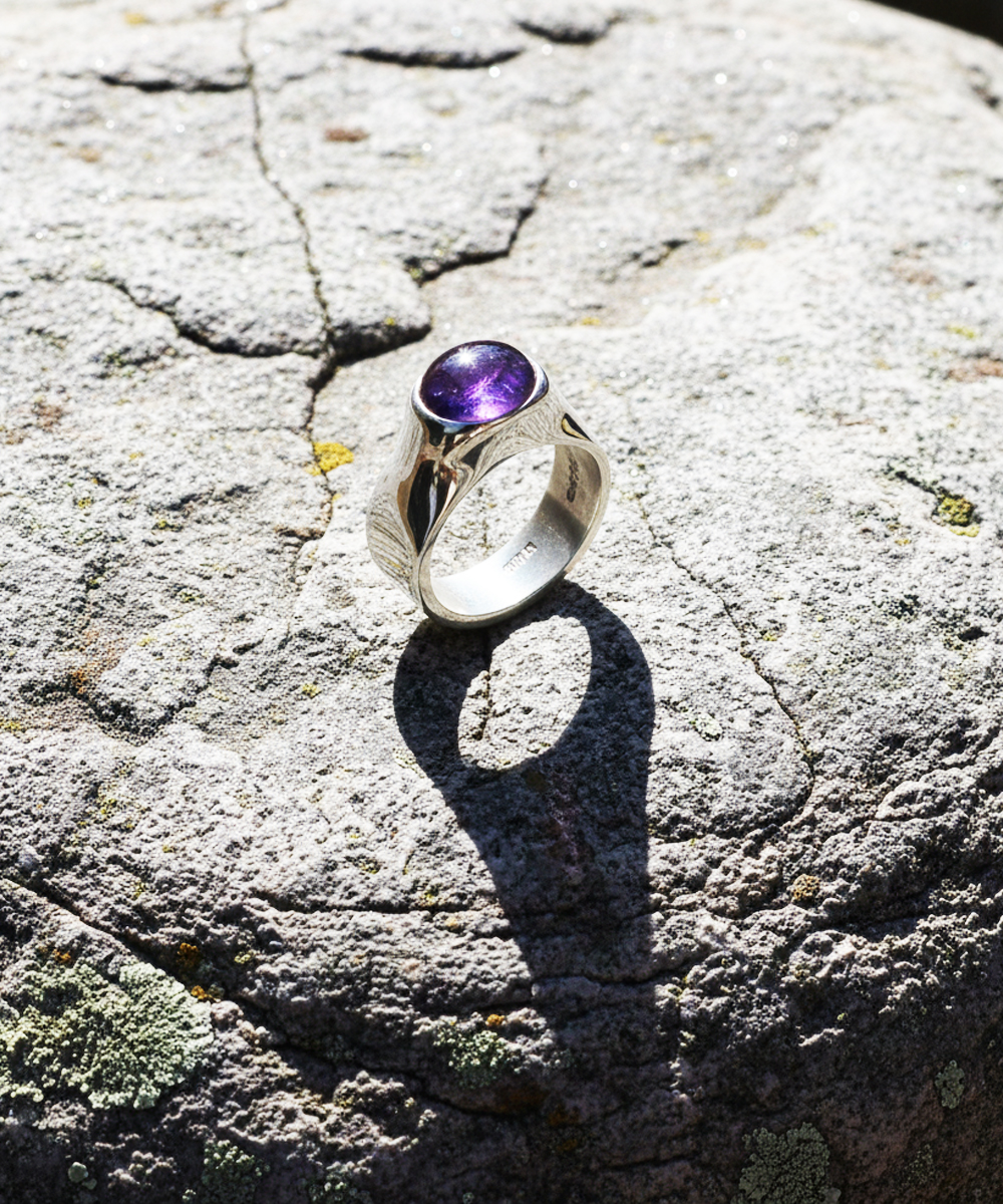 SV1000 AMETHYST RING（純銀製アメジストリング）3