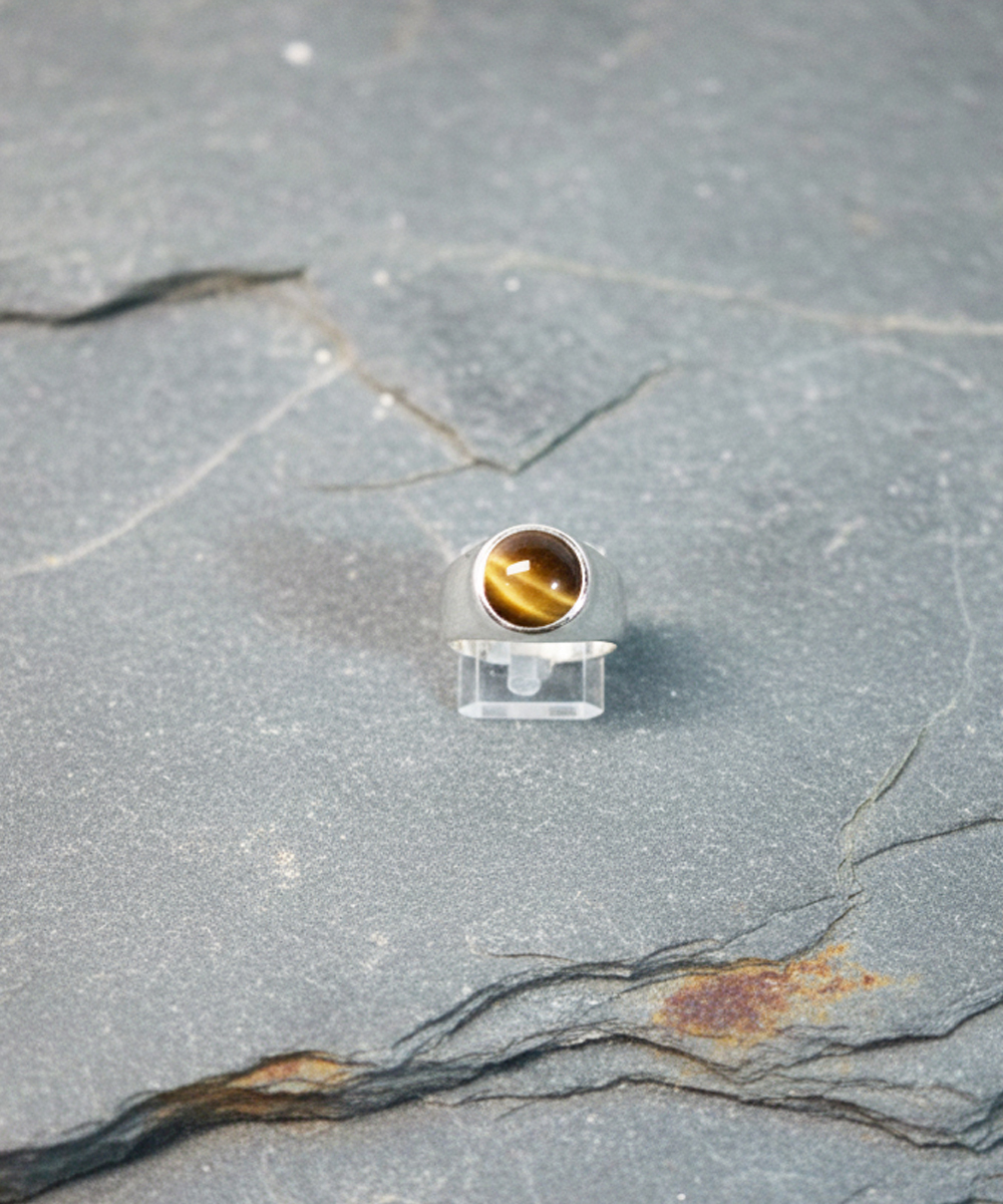 SV1000 TIGER EYE RING（純銀製タイガーアイリング）｜COLOR-YELLOW