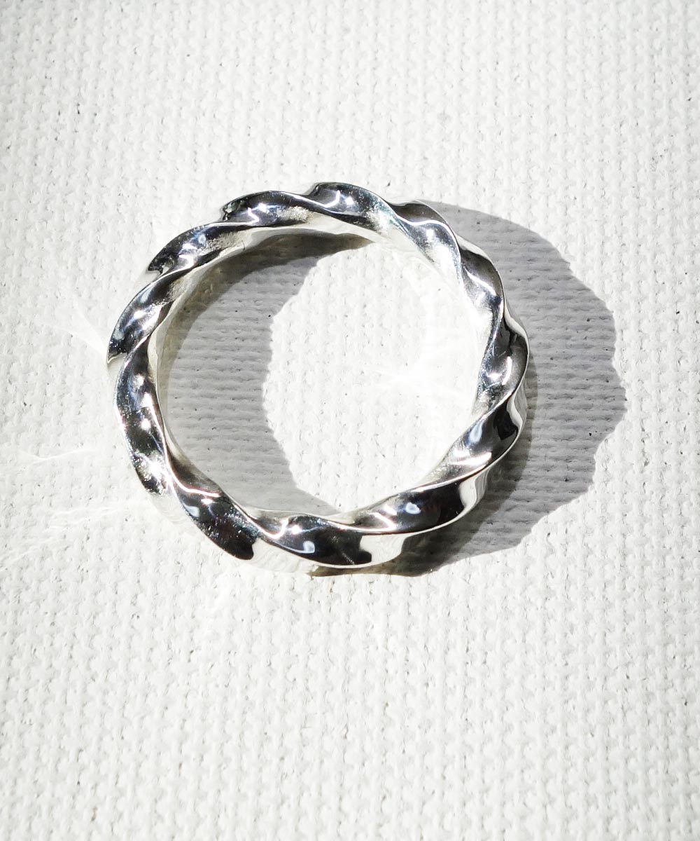 SILVER1000  TWIST RING　(純銀製ツイストリング)　COLOR-SILVER2