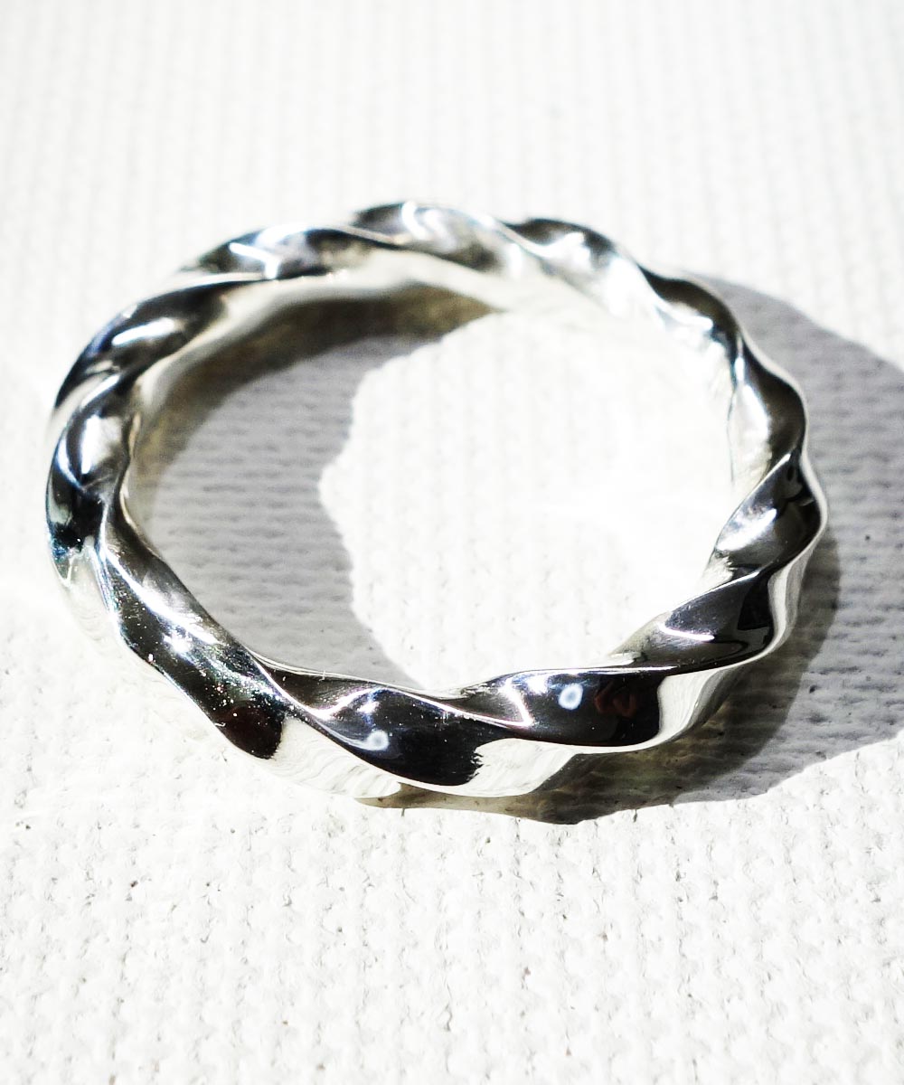 SILVER1000  TWIST RING　(純銀製ツイストリング)　COLOR-SILVER3