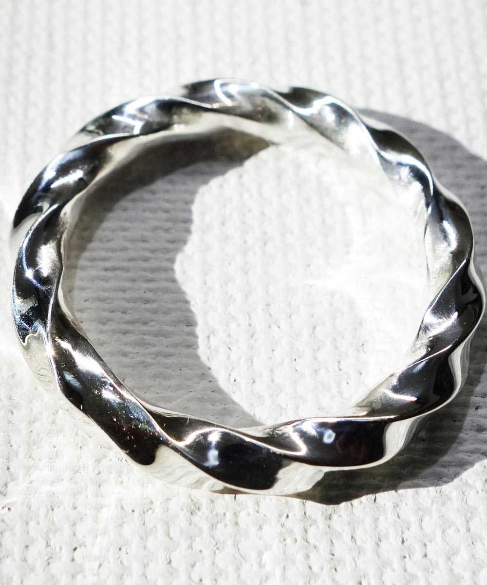SILVER1000  TWIST RING　(純銀製ツイストリング)　COLOR-SILVER4