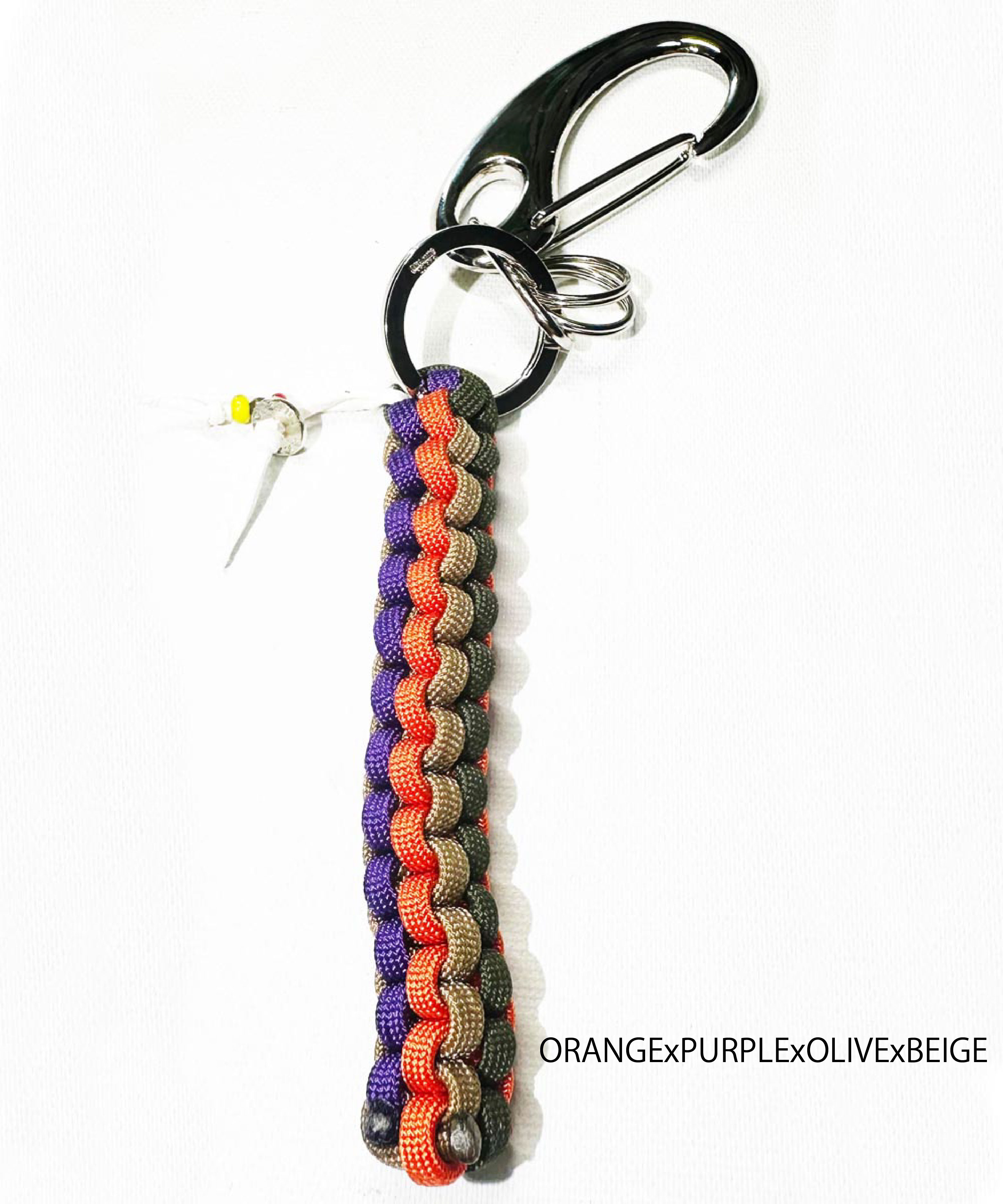 Paracord Key Chain （カナビラ付きパラコードキーチェーン）①