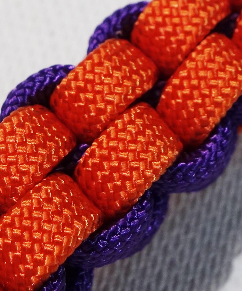 パラコード　#☆*:.. CHIKA..:*☆1 Paracord Key Chain （カナビラ付きパラコードキーチェーン）①