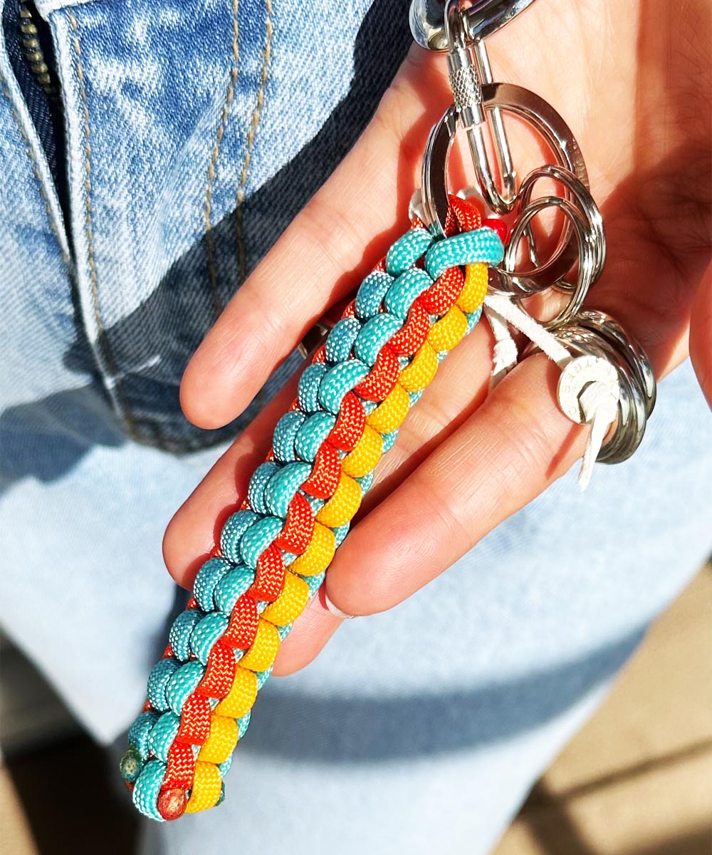 Paracord Key Chain （カナビラ付きパラコードキーチェーン）⑫｜COLOR