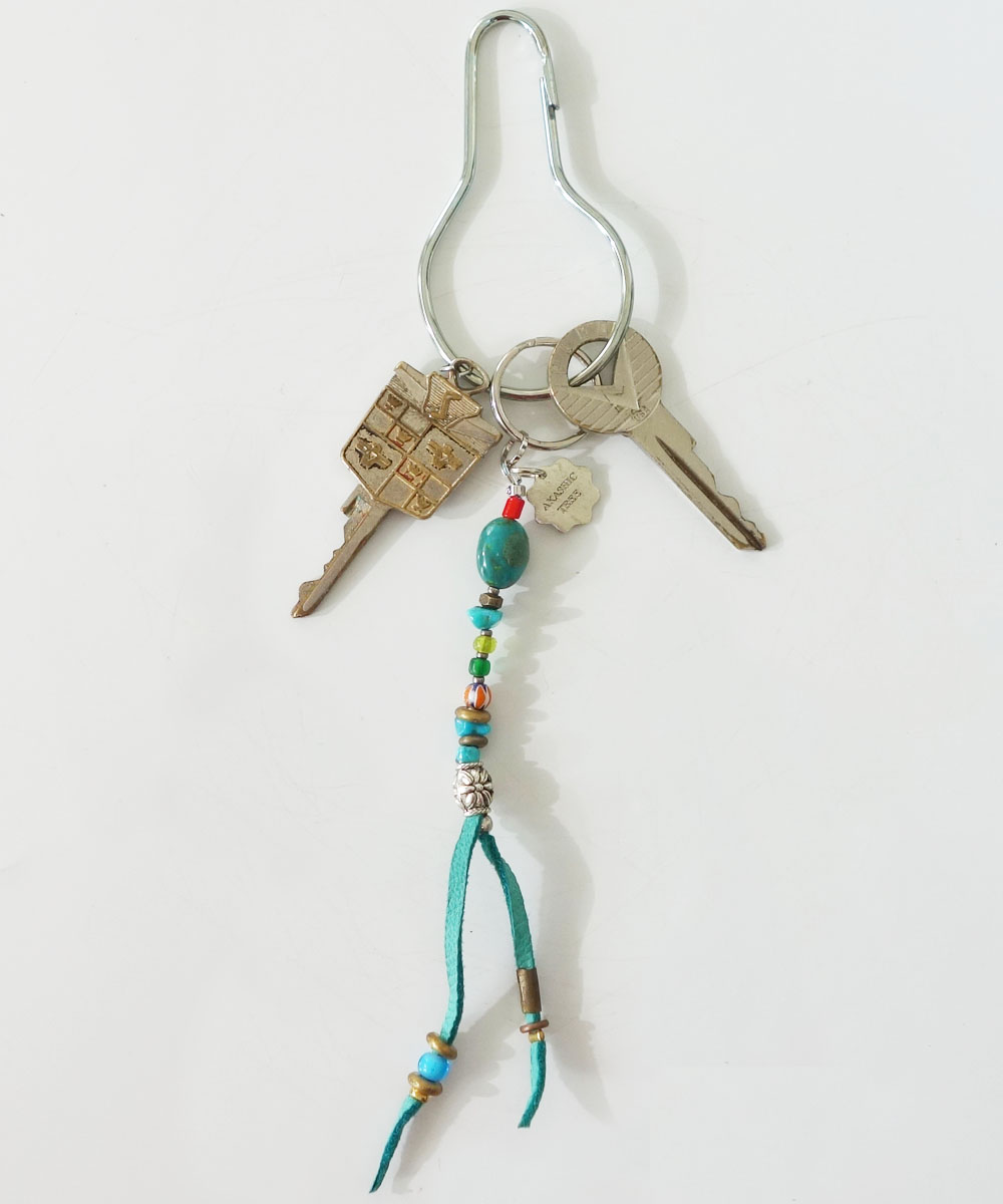 MALTI COLOR KEY RING(マルチカラーキーリング)
Top-Natural Stone
(TURQUOISE)3