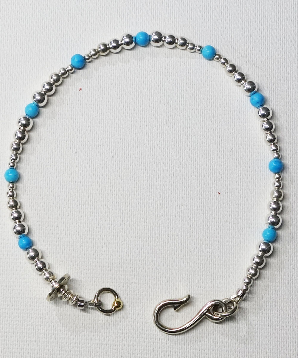 STERLING SILVER ＆ TURQUOISE  WIRE ANKLET（スターリングシルバー＆ターコイズワイヤーアンクレット）2