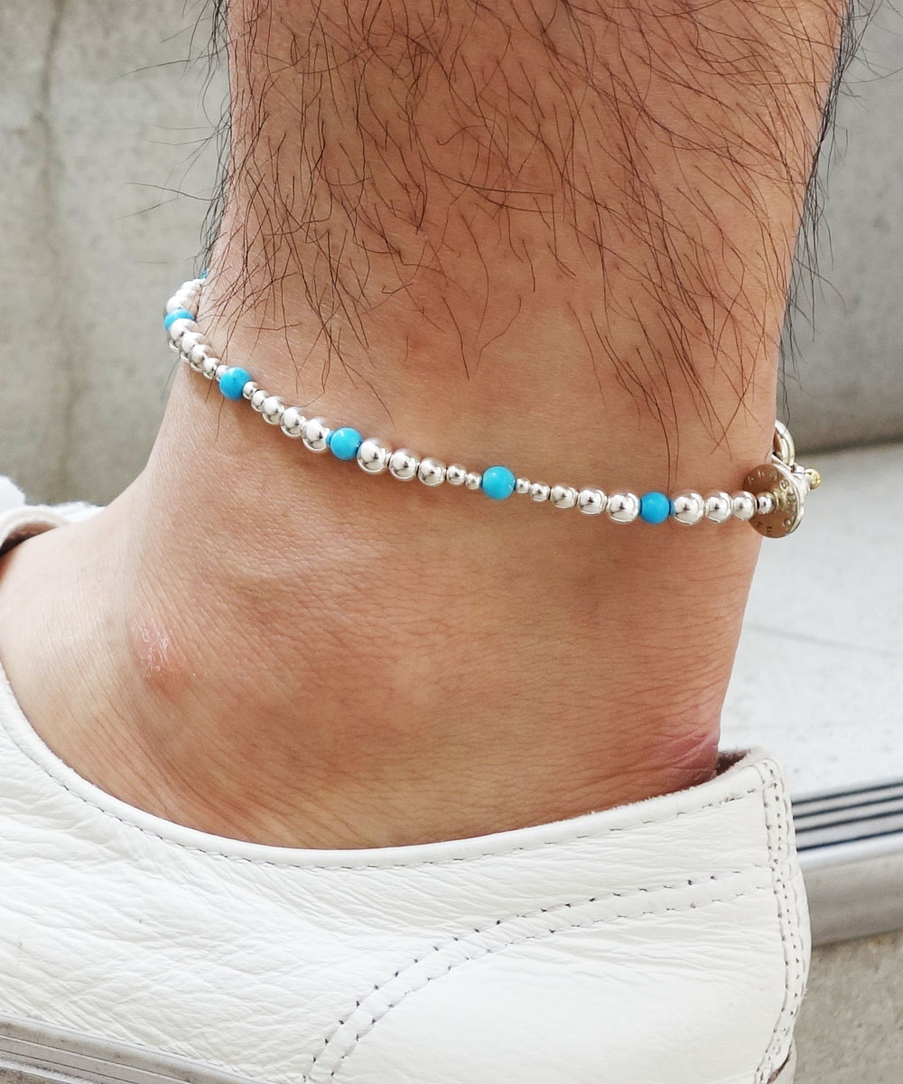 STERLING SILVER ＆ TURQUOISE  WIRE ANKLET（スターリングシルバー＆ターコイズワイヤーアンクレット）6