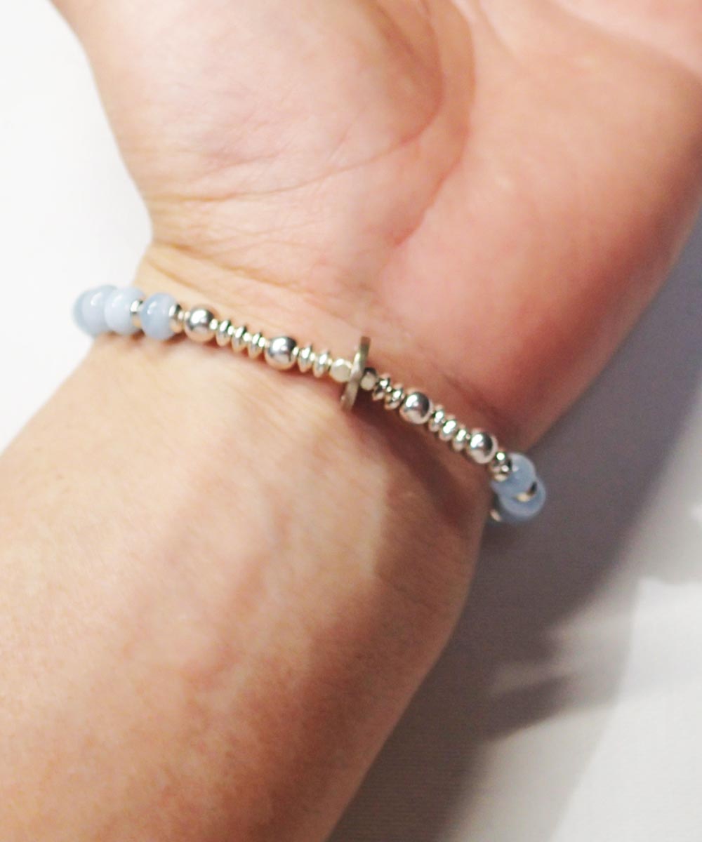 AQUAMARINE BRACELET(アクアマリンブレスレット)｜COLOR-LIGHT BLUE｜AKASHIC TREE