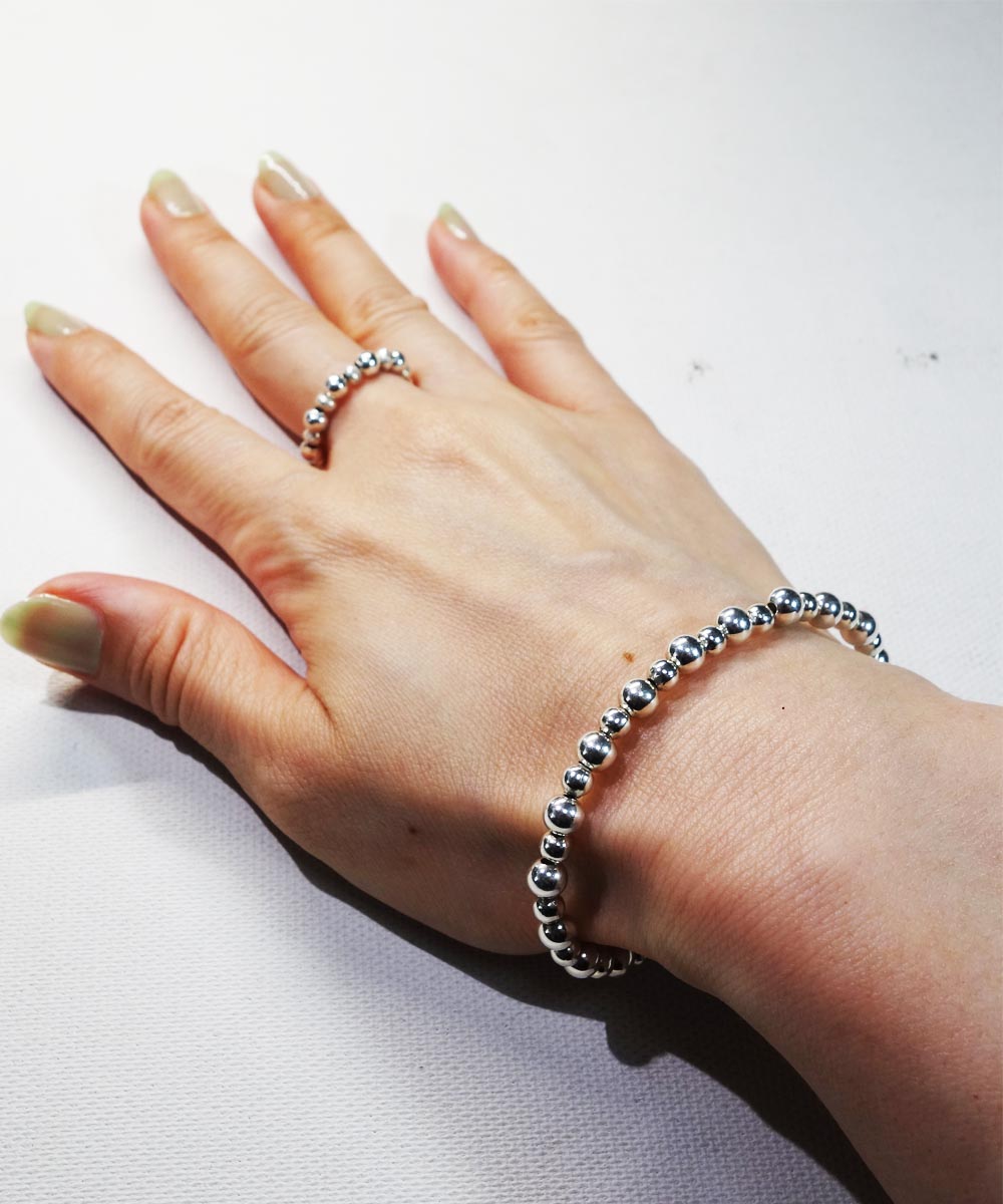 SILVER 925 ROUND BRACELET＆SILVER 925 ROUND RING(シルバー 