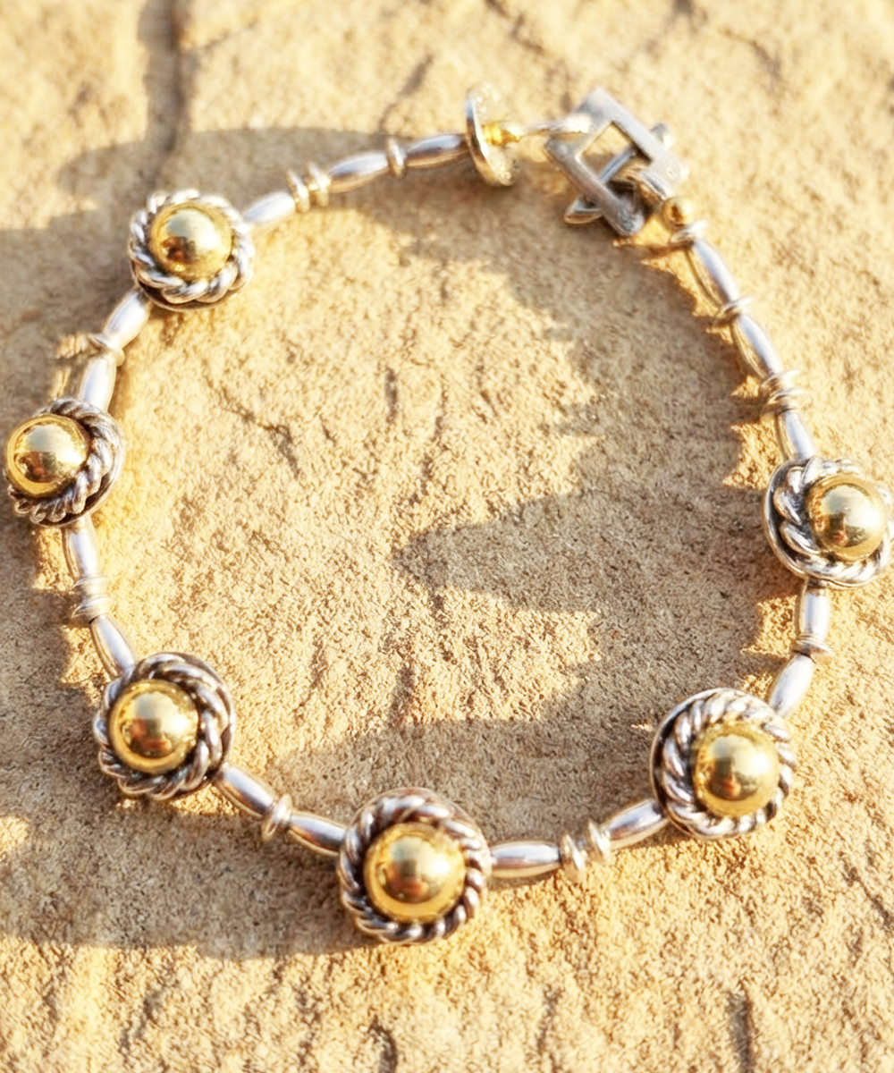 SILVER＆GOLD BEADS BRACELET(シルバー＆ゴールドビーズブレスレット)11