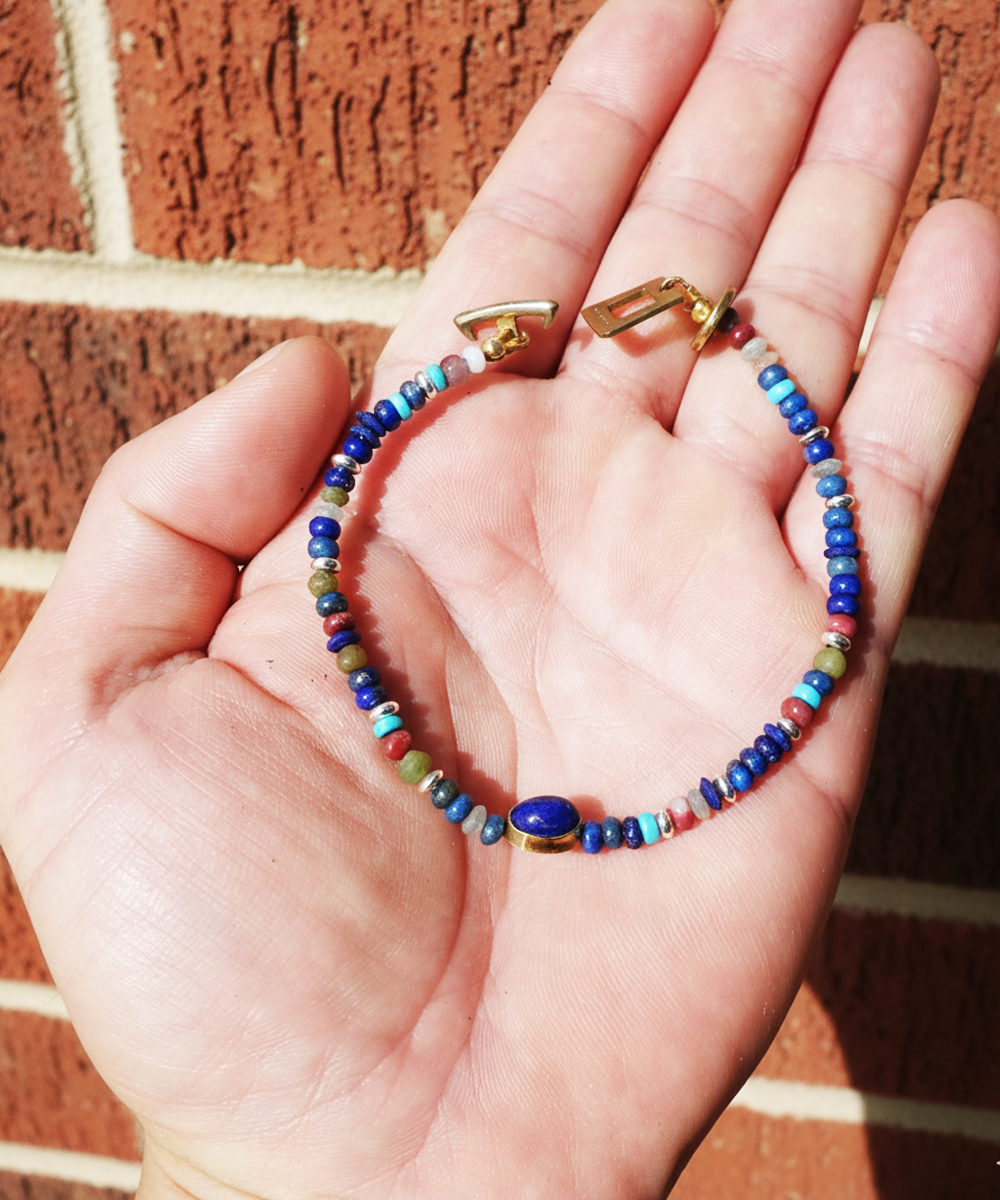 LAPISLAZULI BRACELET(ラピスラズリーブレスレット)｜COLOR-NAVY