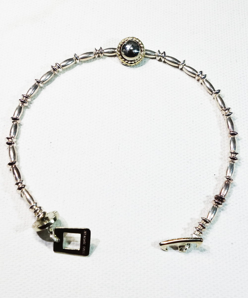SILVER BEADS BRACELET(シルバービーズブレスレット)｜COLOR-SILVER