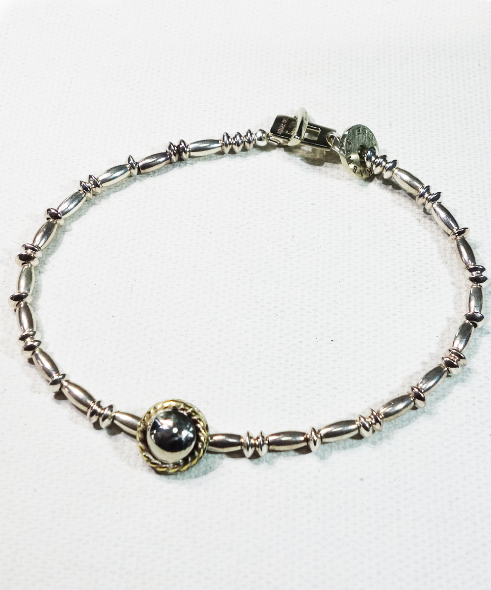 SILVER BEADS BRACELET(シルバービーズブレスレット)｜COLOR-SILVER