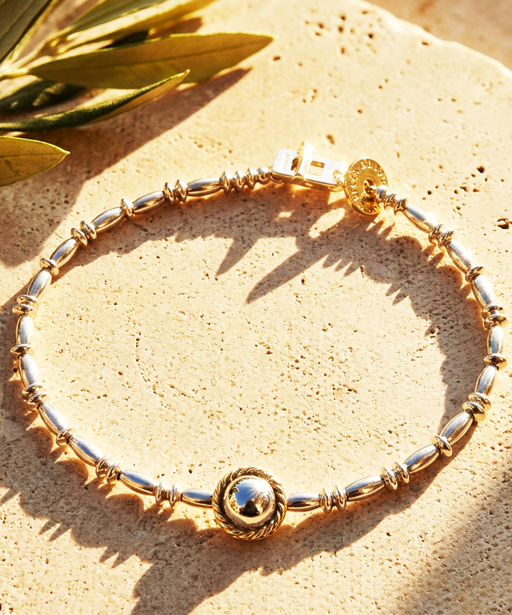 SILVER BEADS BRACELET(シルバービーズブレスレット)｜COLOR-SILVER