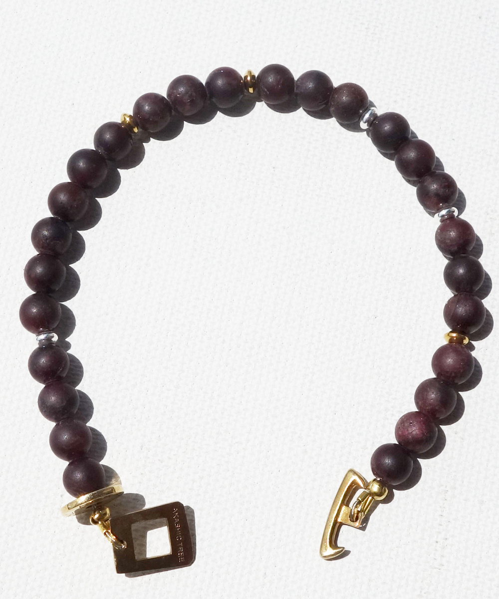 GARNET BRACELET(ガーネットブレスレット)｜COLOR-WINERED｜AKASHIC TREE