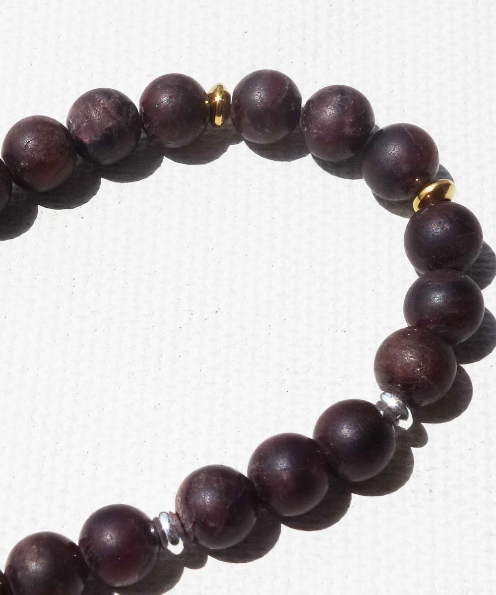 GARNET BRACELET(ガーネットブレスレット)｜COLOR-WINERED｜AKASHIC TREE