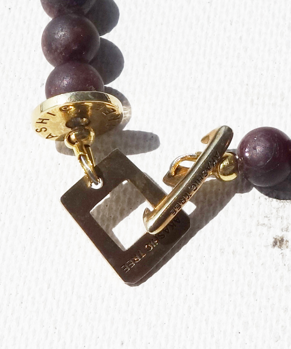 GARNET BRACELET(ガーネットブレスレット)｜COLOR-WINERED｜AKASHIC TREE