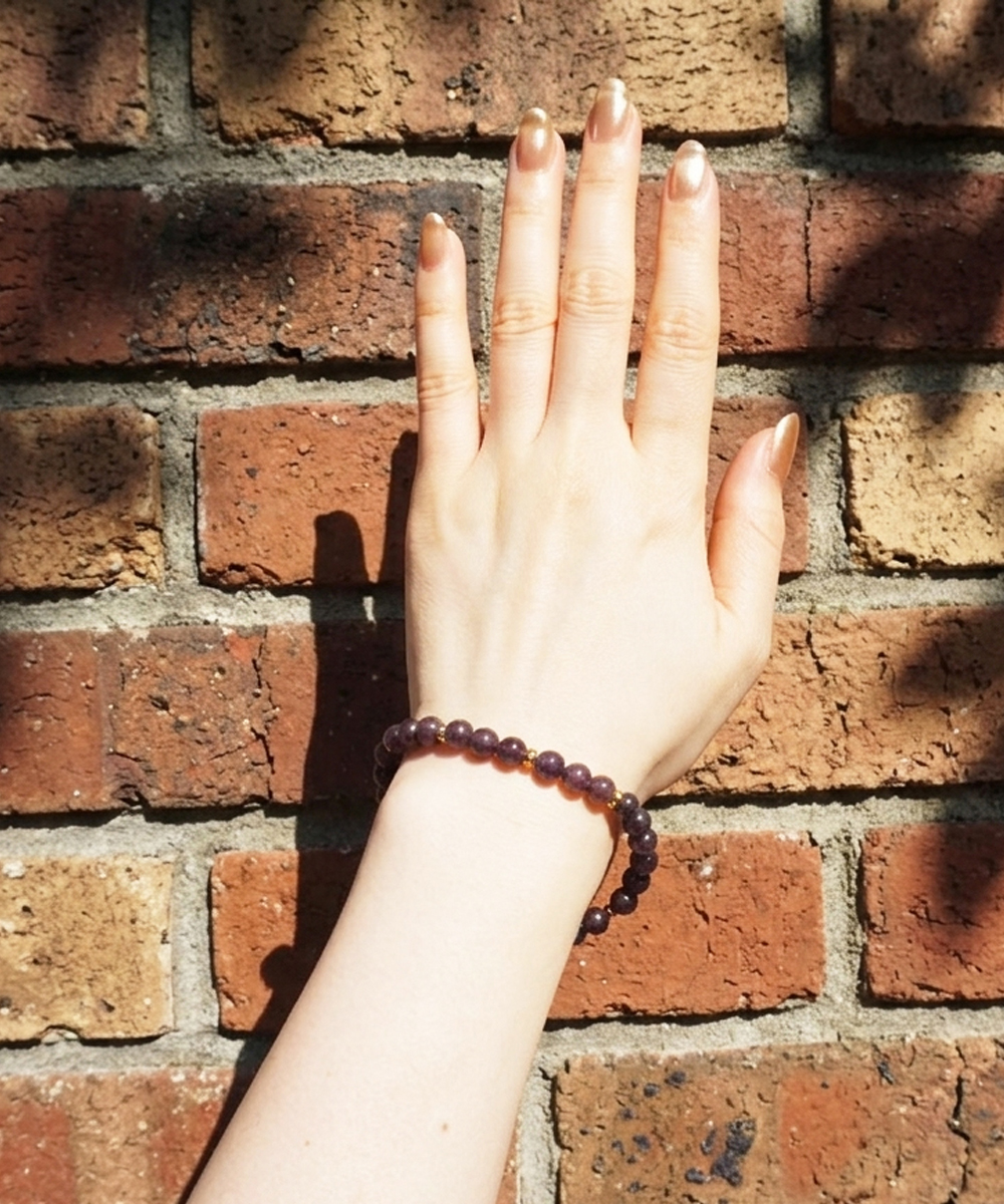 GARNET BRACELET(ガーネットブレスレット)｜COLOR-WINERED｜AKASHIC TREE
