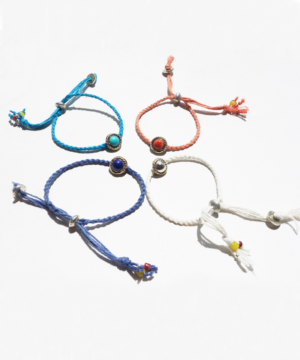 LAPIS LAZULI HEMP BRACELET（ラピスラズリー麻紐編み込みブレス）11