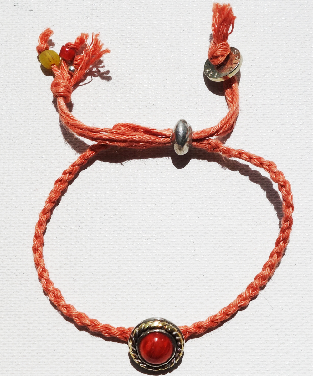 SPINY OYSTER SHELL HEMP BRACELET（スパイニーオイスターシェル麻紐編み込みブレス）3
