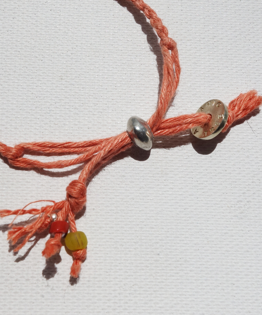SPINY OYSTER SHELL HEMP BRACELET（スパイニーオイスターシェル麻紐編み込みブレス）5