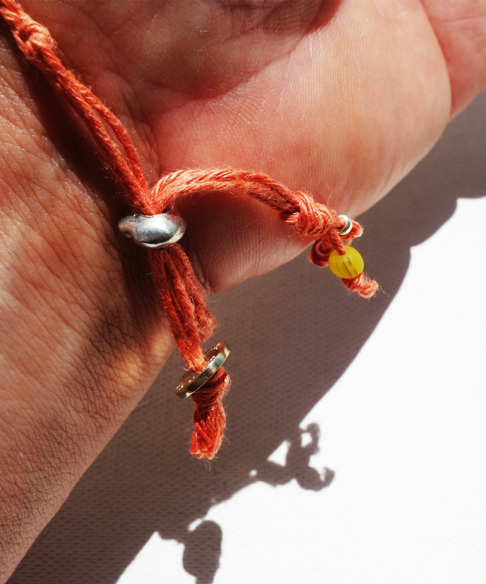 SPINY OYSTER SHELL HEMP BRACELET（スパイニーオイスターシェル麻紐編み込みブレス）8