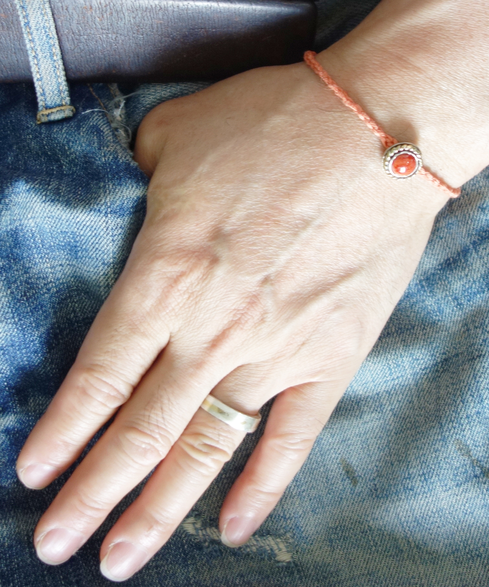 SPINY OYSTER SHELL HEMP BRACELET（スパイニーオイスターシェル麻紐編み込みブレス）9