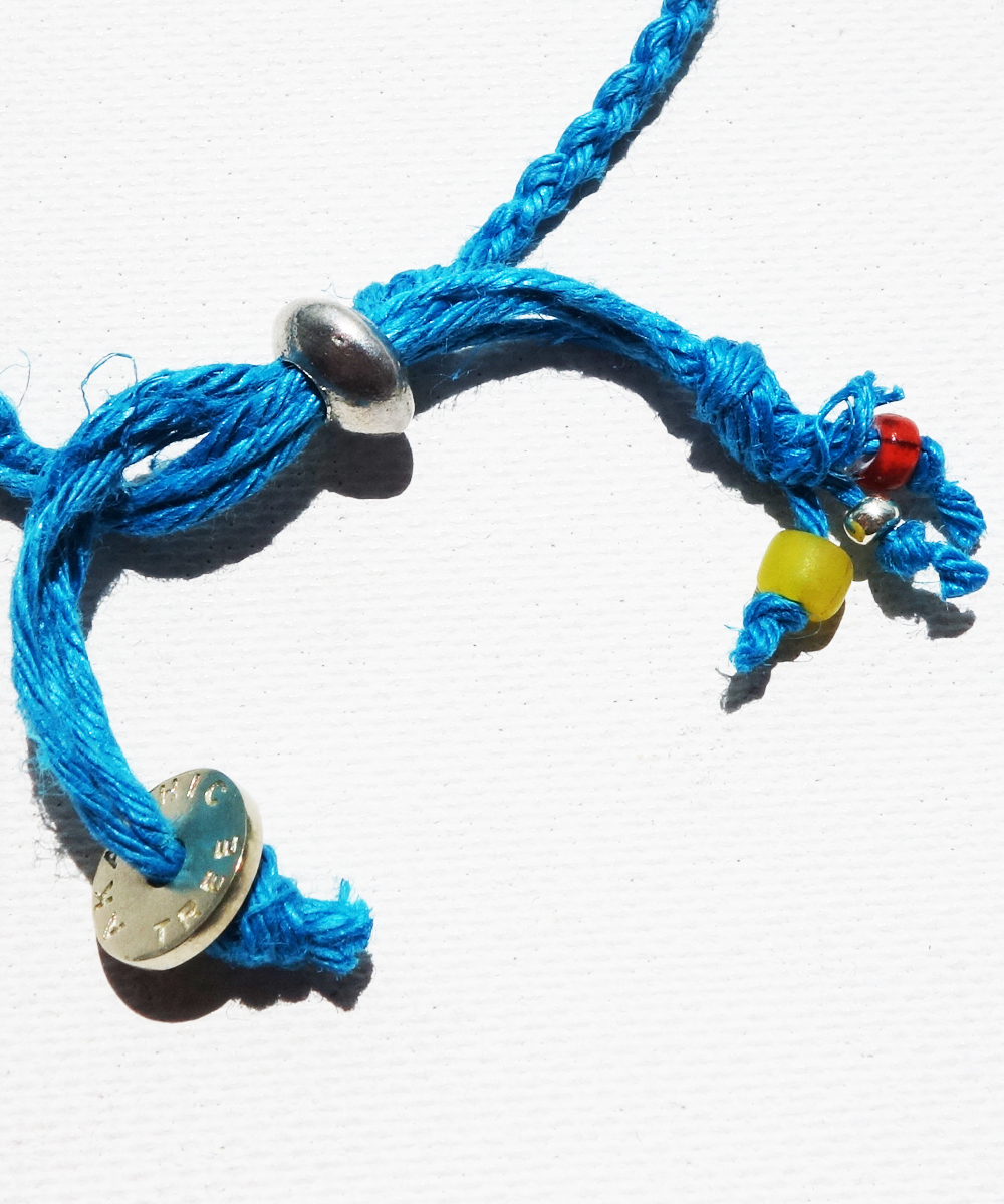 TURQUOISE HEMP BRACELET（ターコイズ麻紐編み込みブレス）5