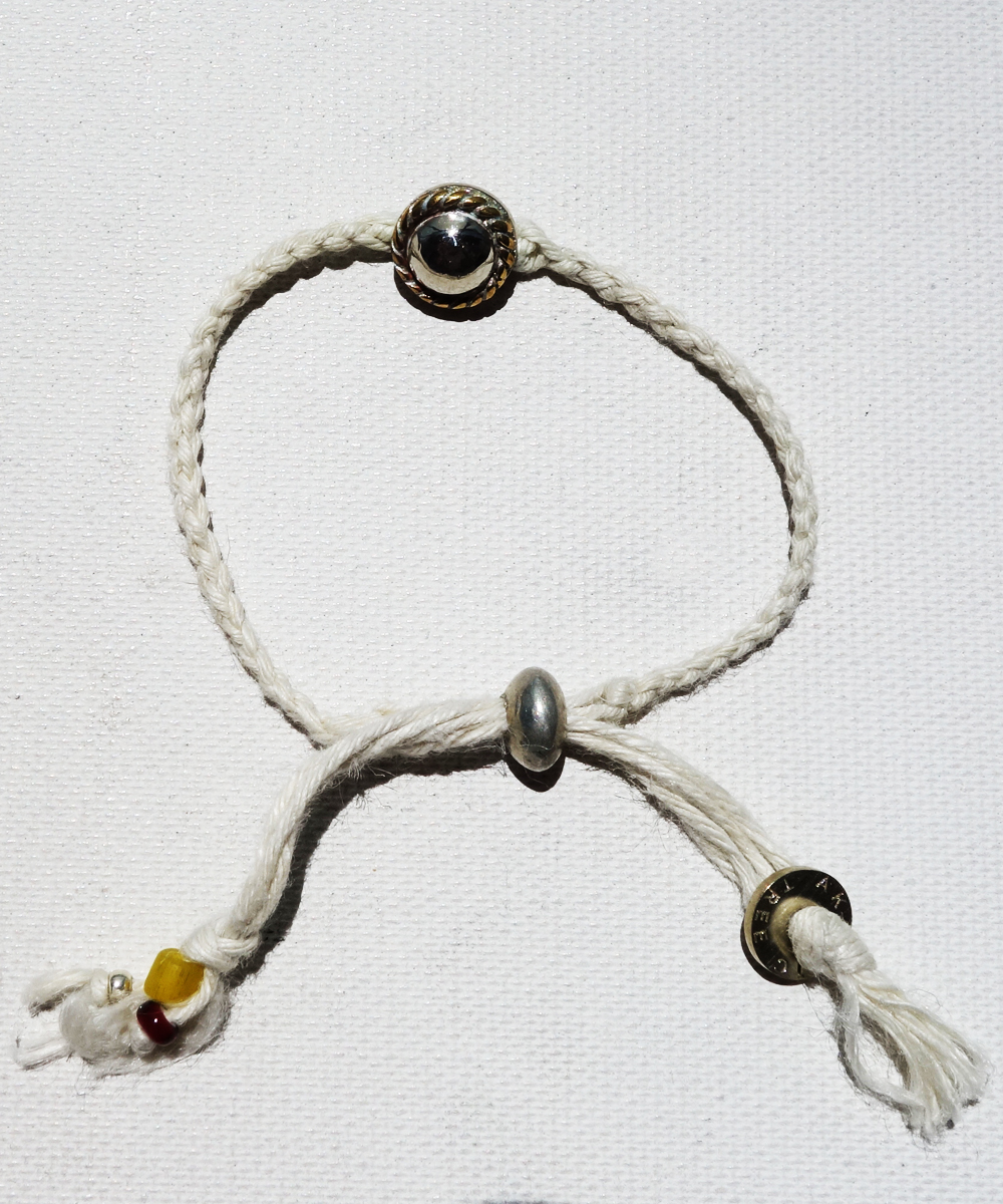 SILVER HEMP BRACELET（シルバー麻紐編み込みブレス）2