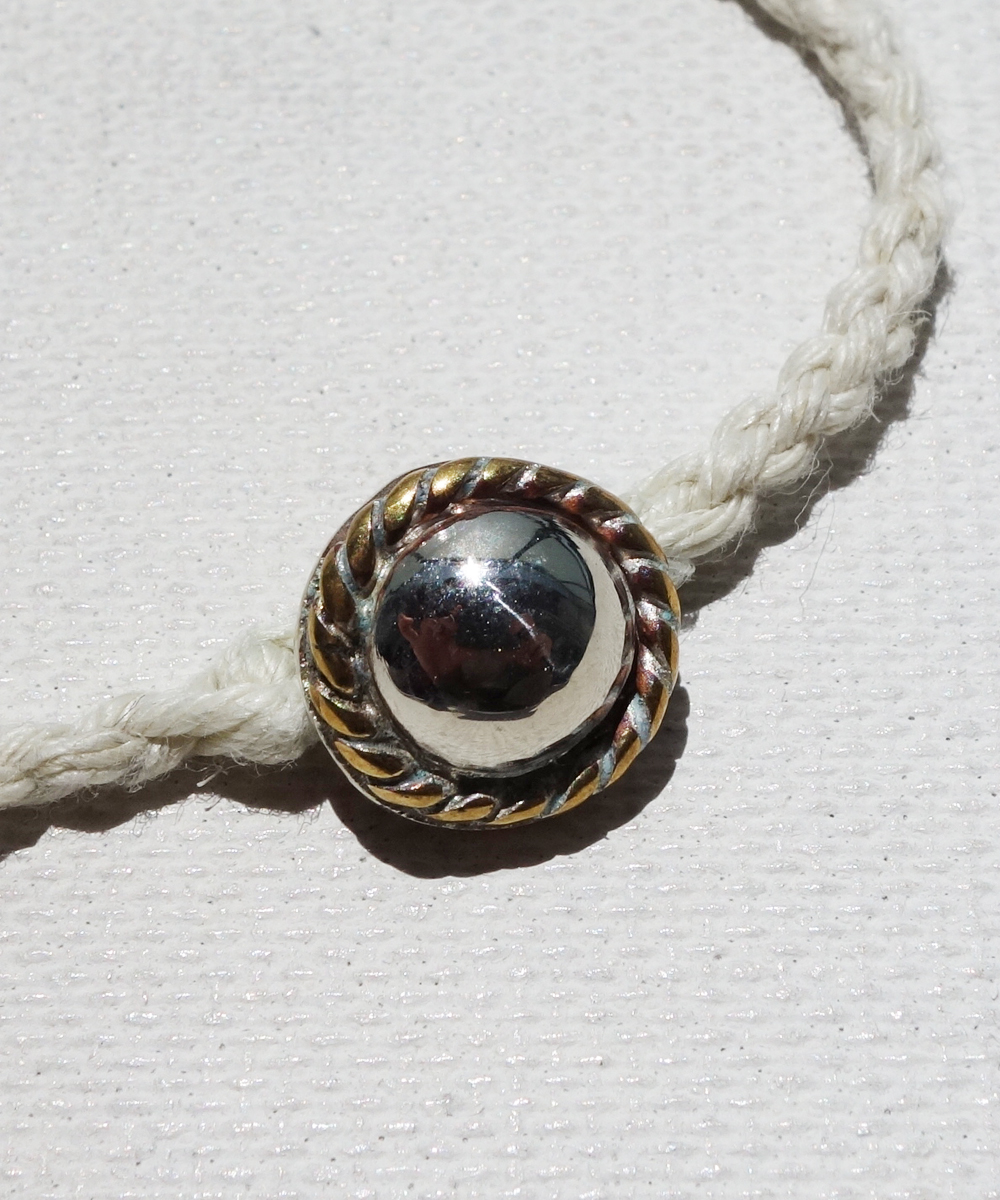 SILVER HEMP BRACELET（シルバー麻紐編み込みブレス）4