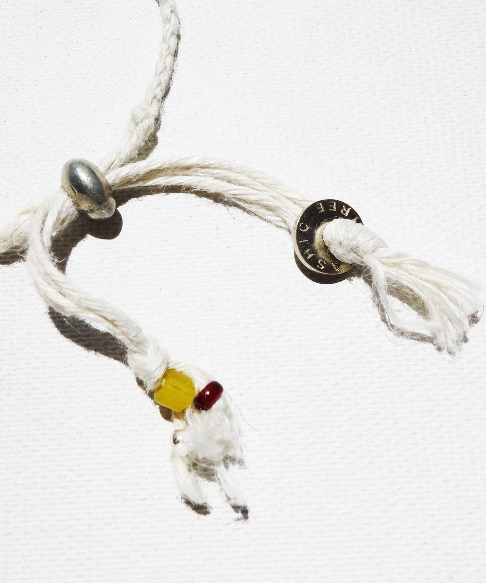 SILVER HEMP BRACELET（シルバー麻紐編み込みブレス）5
