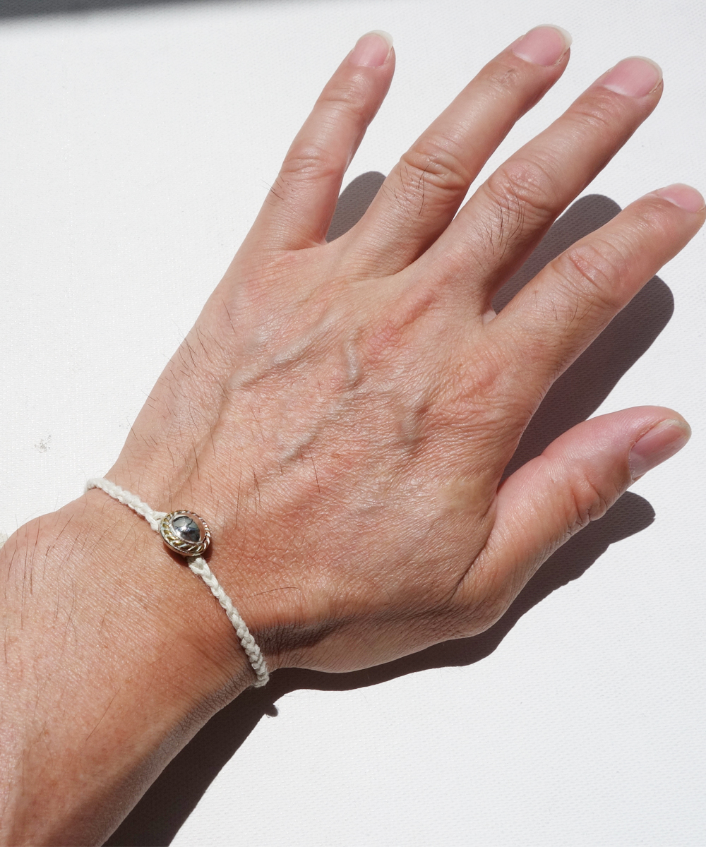 SILVER HEMP BRACELET（シルバー麻紐編み込みブレス）7