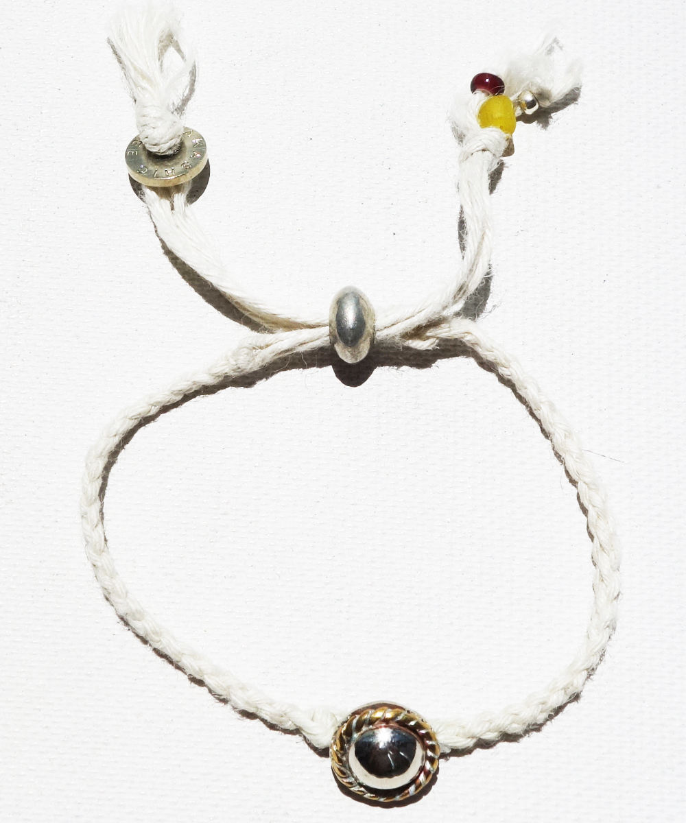SILVER HEMP BRACELET（シルバー麻紐編み込みブレス）3