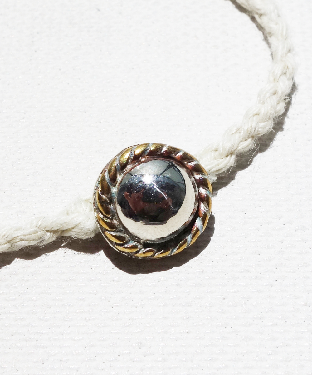 SILVER HEMP BRACELET（シルバー麻紐編み込みブレス）4
